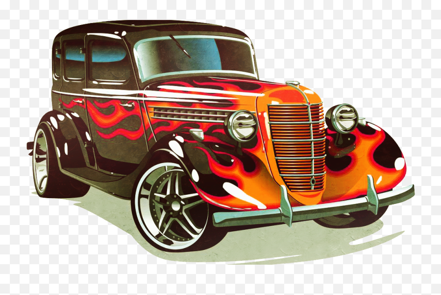 Download Classic Car Rod Sports Hot Cars Clipart Png Free - Hot Rod Png Emoji,Classic Car Png