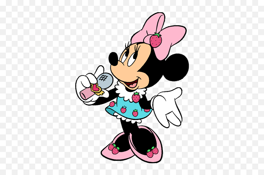 Minnie Mouse Singing Clipart - Novocomtop Minnie Mouse Singing Emoji,Minnie Mouse Clipart