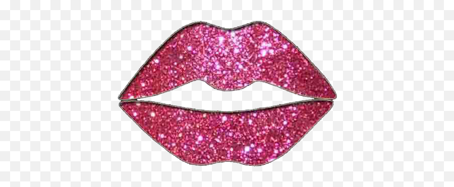 Download Pink Glitter Lips Png - Pink Glitter Lips Png Emoji,Pink Glitter Png