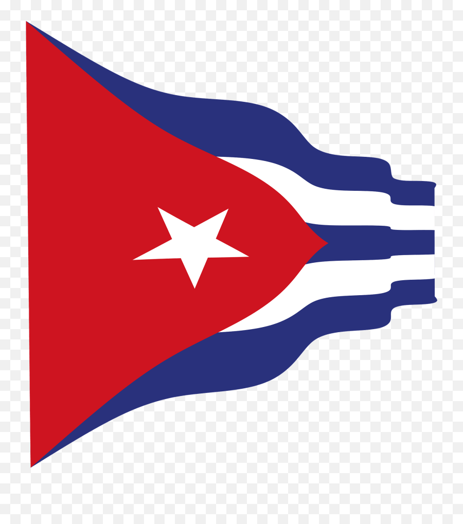 Cuba Wavy Flag Clipart - Cuba Emoji,Cuba Flag Png