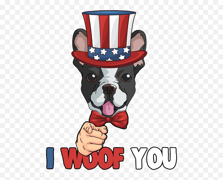 4th Of July Usa Indepedence Day - Pug Uncle Sam Emoji,Boston Terrier Clipart