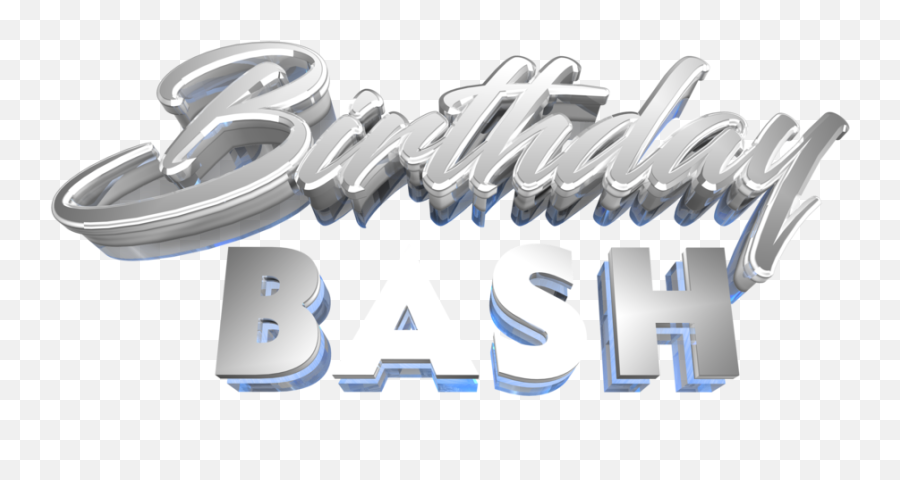 Birthday Bash 3d Text - Birthday Bash Background Png Emoji,Birthday Bash Png