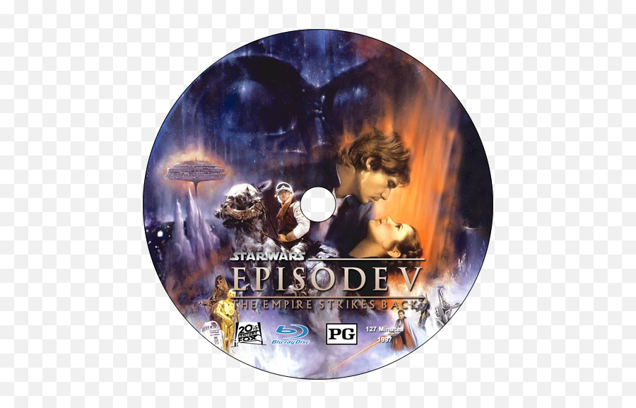 Star Wars Episode V - The Empire Strikes Back Disc Label Star Wars Episode 5 Dvd Disc Emoji,Empire Strikes Back Logo