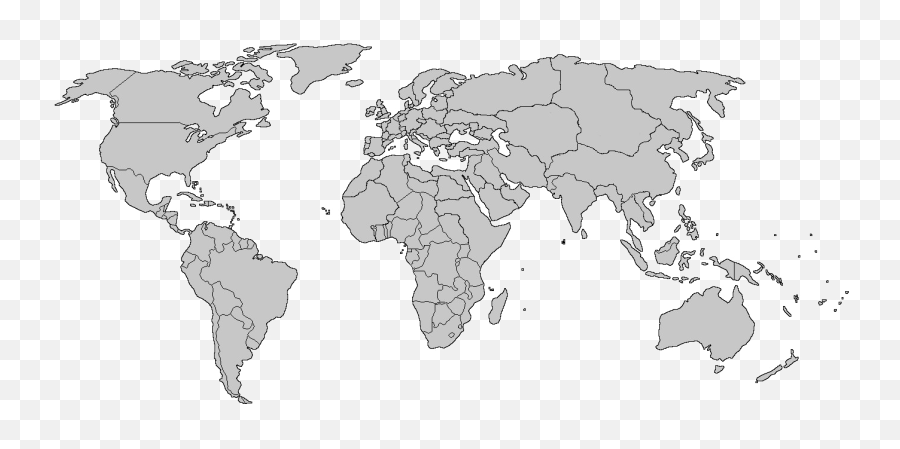 World Map Png Pic - Countries That Have Been Nuked Anime Emoji,World Map Png