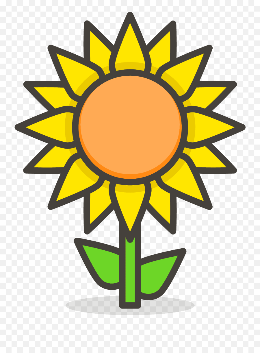 Sunflower Emoji Clipart Free Download Transparent Png,Sunflower Garden Clipart