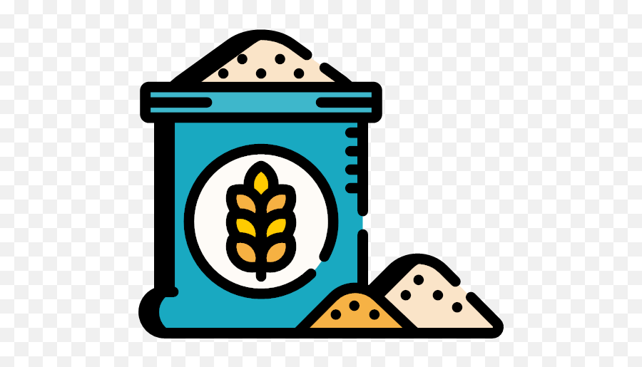 Wheat Vector Flour Png Clipart Png Mart - Flour Icon Emoji,Wheat Clipart