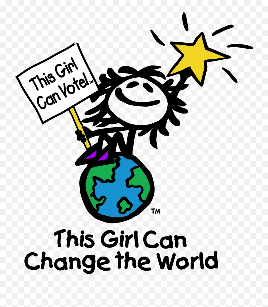 This Girl Can Change The World U2014 This Girl Can Emoji,Joy To The World Clipart