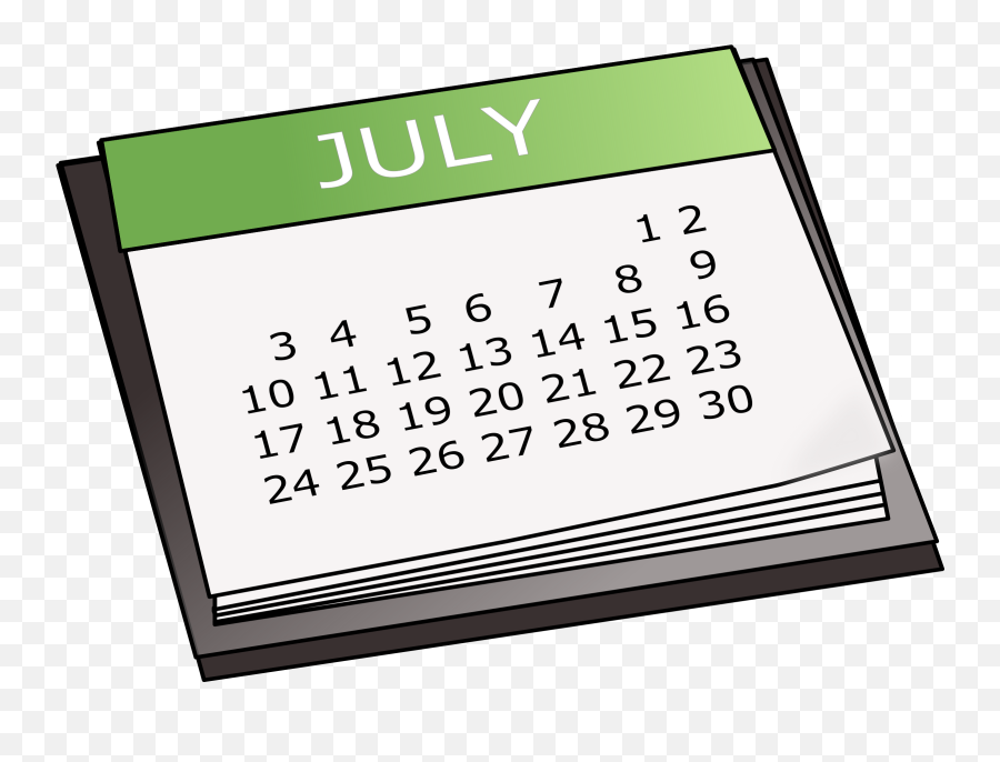 July Clipart 12 Month July 12 Month Transparent Free For - Calendar Months Png Transparent Emoji,July Clipart
