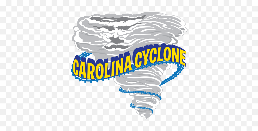 Steel Roller Coaster Carolina Cyclone Carowinds Emoji,Cyclones Logo