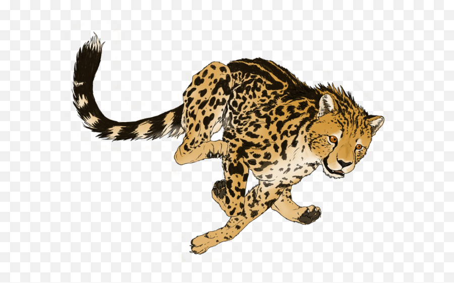 Cheetah Clipart Tail - King Cheetah Art Emoji,Cheetah Clipart