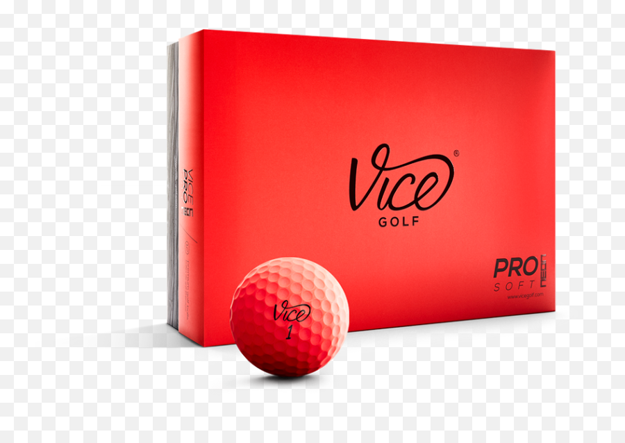 Vice Pro Soft Golf Balls Neon Red 12 Pack Emoji,Red Particles Png