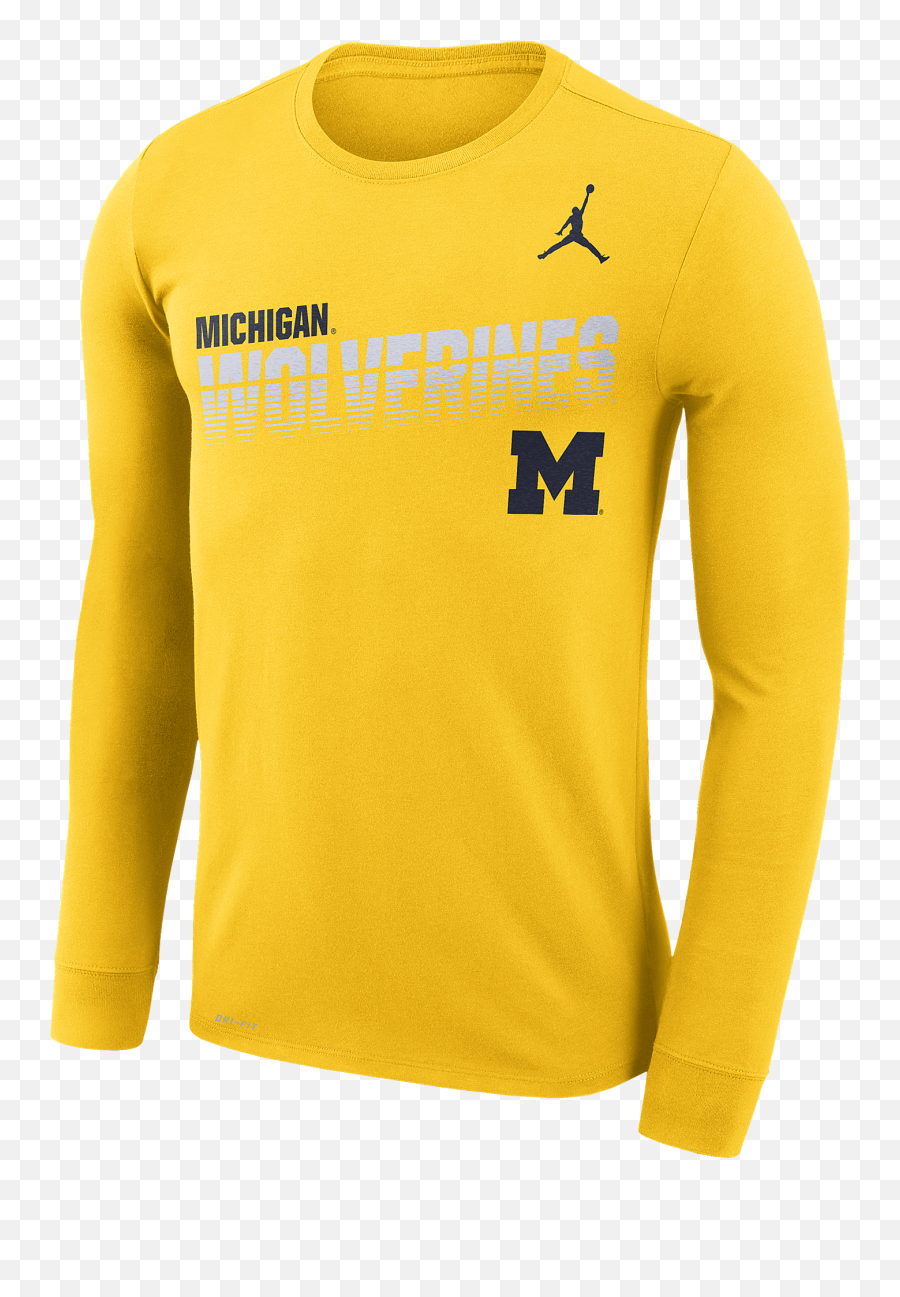 Jordan College Sideline Legend Logo Long Sleeve T - Shirt In Emoji,Shirt With M Logo