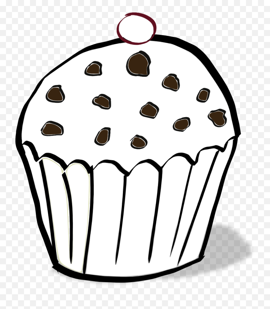 Muffin Coloring Page - Colouring Pages Of Muffin Clipart Emoji,Muffins Clipart