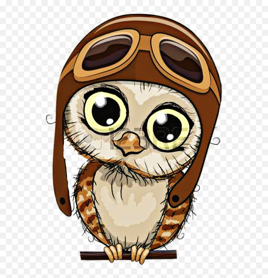 Barn Owl Clipart Cute Anime - Cartoon Owl Full Size Png Cute Cartoon Owls Emoji,Owl Clipart