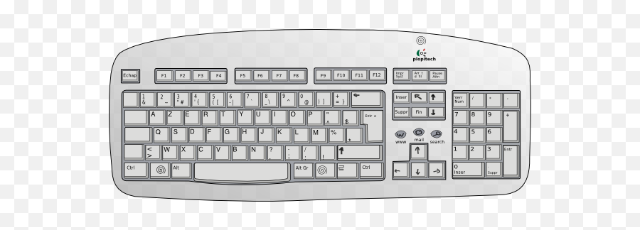 Keyboard Clip Art Free Svg - Clip Art A Computer Keyboard Emoji,Keyboard Clipart