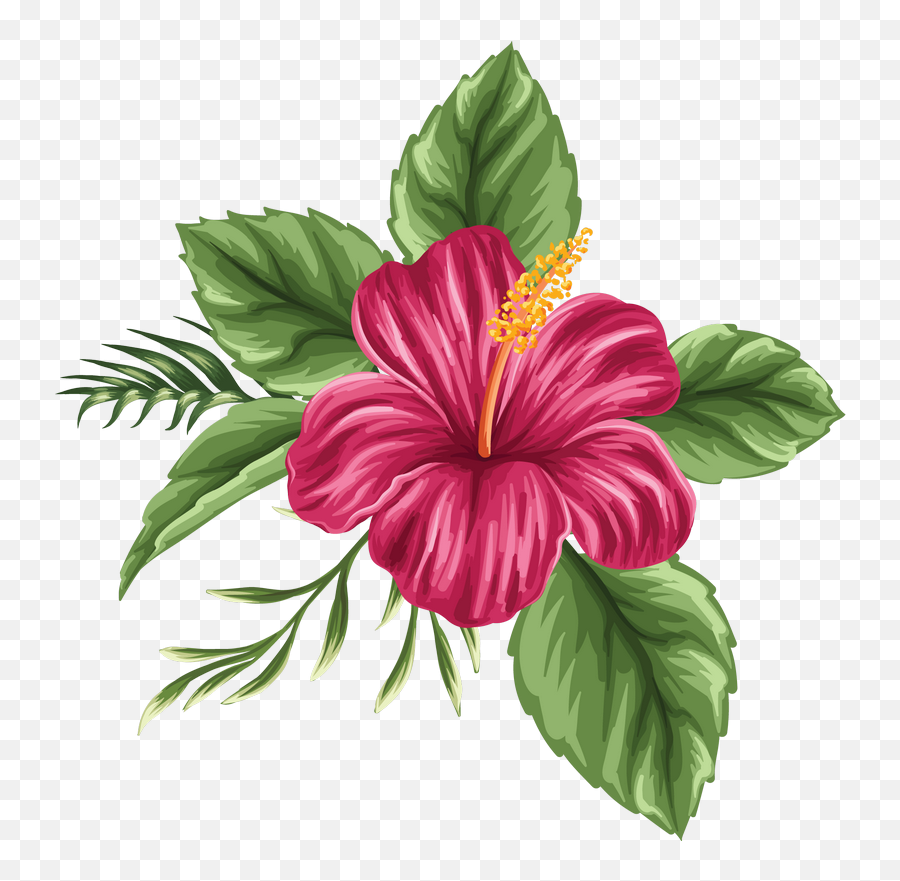 Hawaiian Flowers Png - Clip Art Library Hawaiian Flowers Emoji,Hawaiian Flower Clipart