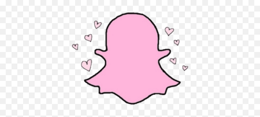Snapchat Logo Cute Pink - Snapchat Pastel Emoji,White Snapchat Logo