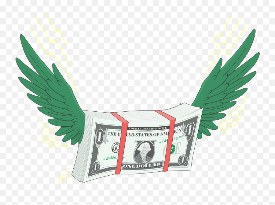 Money Fly Away Gif - Flying Transparent Png Money Gif Emoji,Money Gif Png