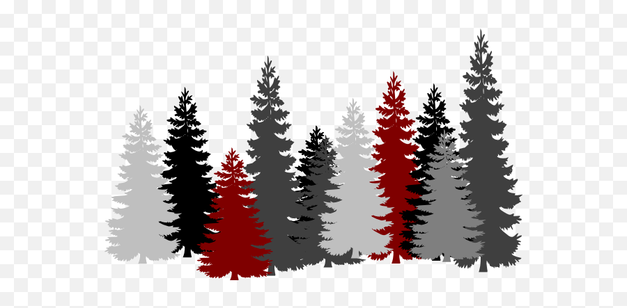Tall Pine Tree Silhouette Png Download - Forest Transparent Tree Silhouette Emoji,Pine Tree Silhouette Png