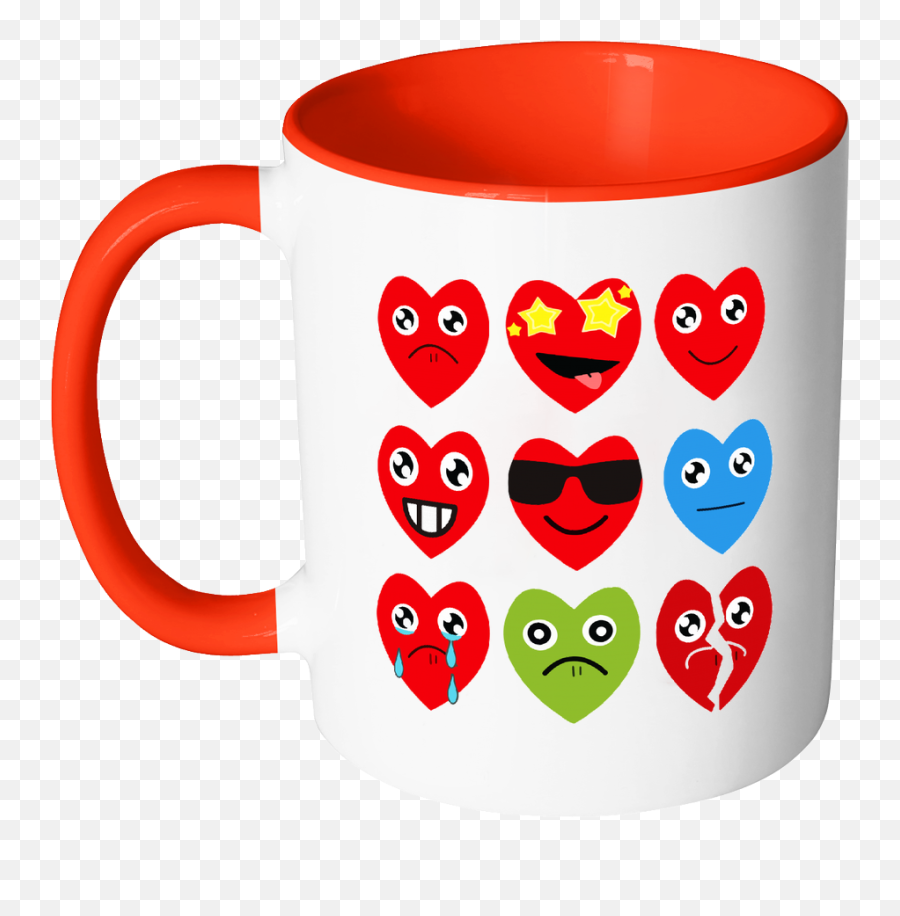 Heart Emojis - Gift For Valentineu0027s Day Mugs U2013 Tee Support Coffee Mug Color,Transparent Heart Emojis