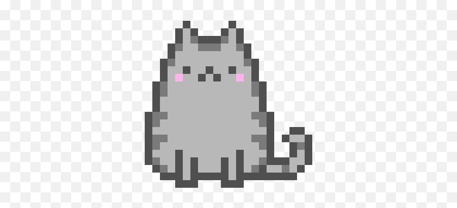 Transparent Background Pusheen Uploaded By Bean Cute - Cat Pixel Art Emoji,Pusheen Transparent Background