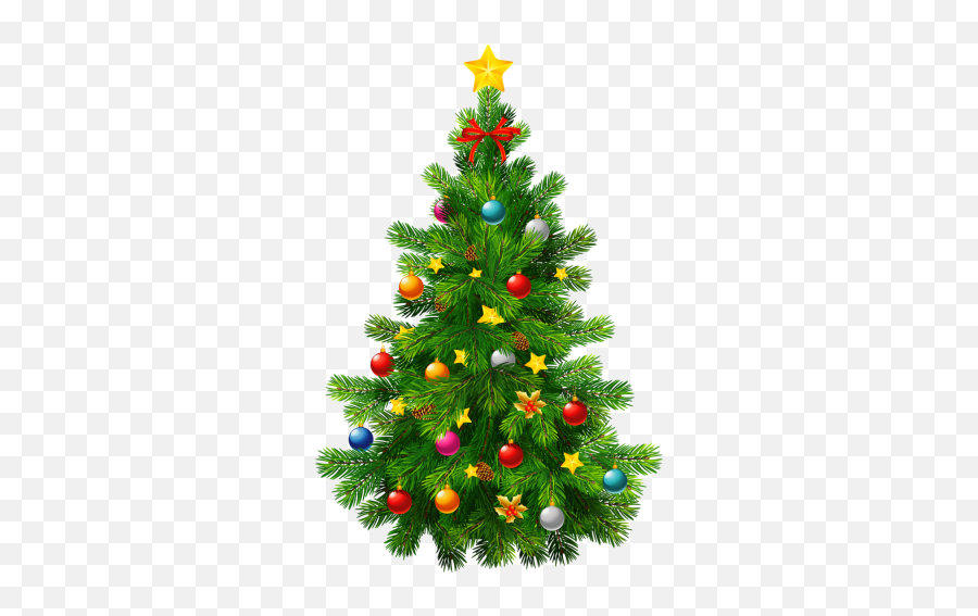Christmas Tree Clipart Png Transparent - Clipart Transparent Background Christmas Tree Emoji,Christmas Tree Clipart