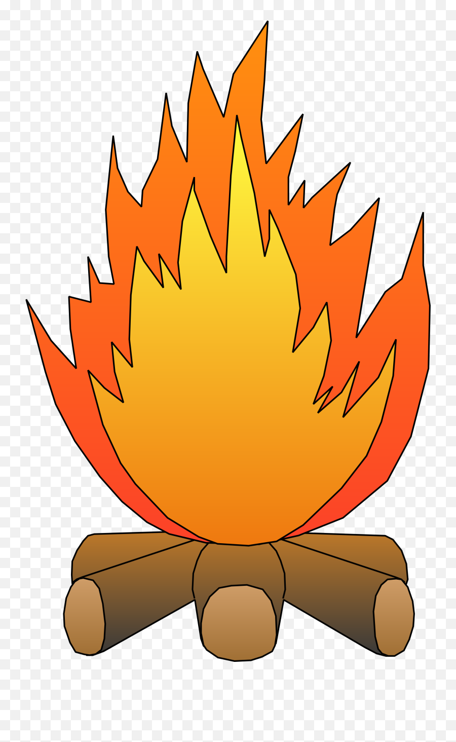 Clipart Of Fire Pit And Wilderness - Fire Pit Clipart Emoji,Fire Pit Png