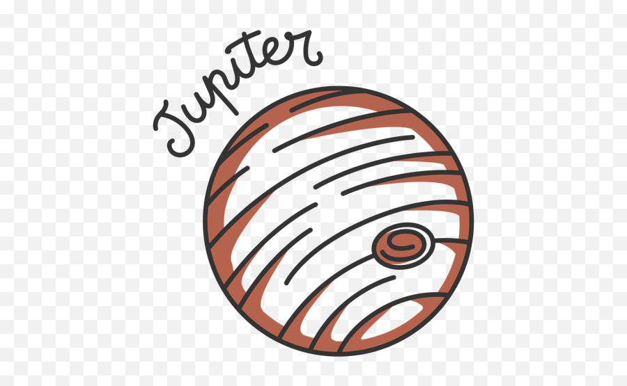 Brown Jupiter Simple Solar System - Planet Of The Solar System Emoji,Planet Transparent