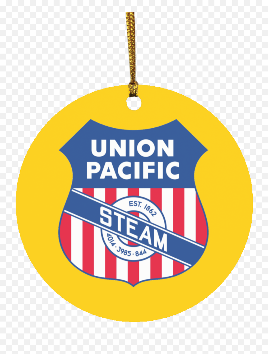 Union Pacific Steam Logo Christmas Ornament - Vertical Emoji,Steam Logo