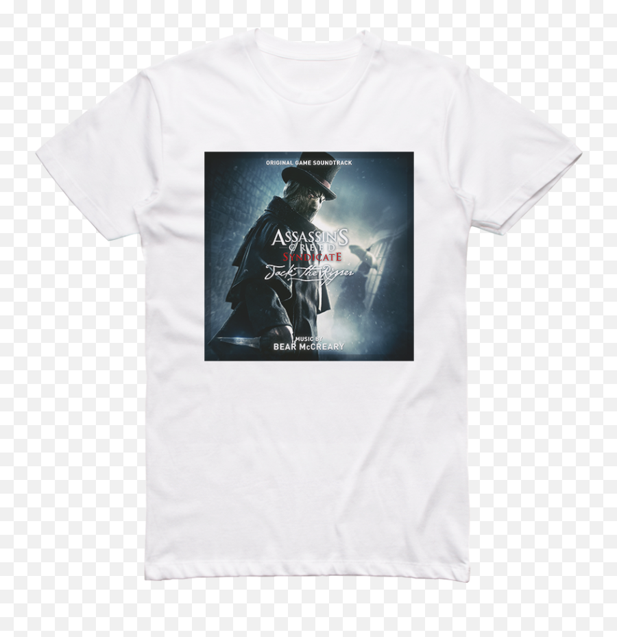 Bear Mccreary Assassins Creed Syndicate Jack The Ripper Album Cover T - Shirt White Darth Vader Emoji,Assassin's Creed Syndicate Logo