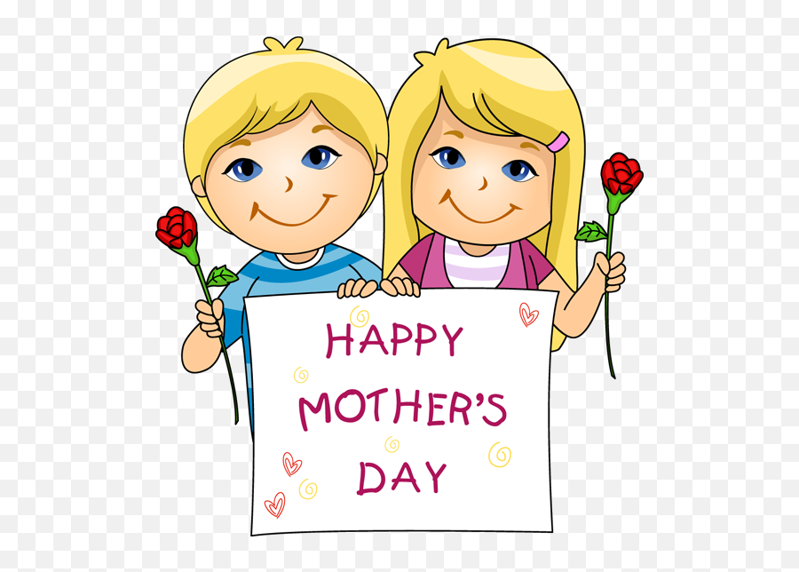 Mothers Day Image - Cartoon Happy Mothers Day Kids Emoji,Mothers Day Clipart