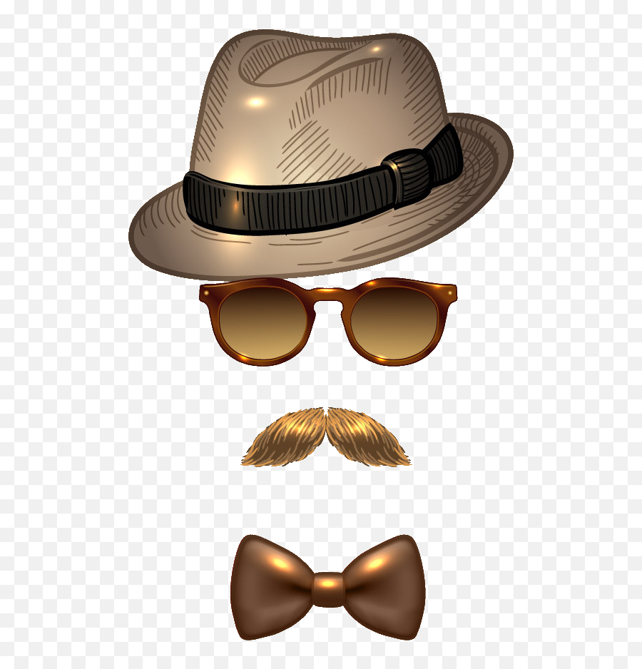 Download Sunglasses Fedora Moustache Avatar Hat Man Clipart Emoji,Fedora Clipart