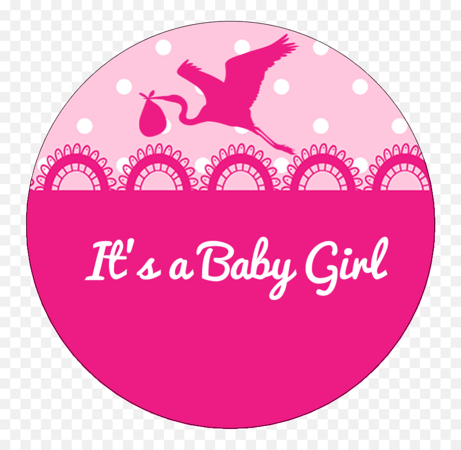 New Baby Girl Card With Embossed Its A Emoji,It's A Girl Png