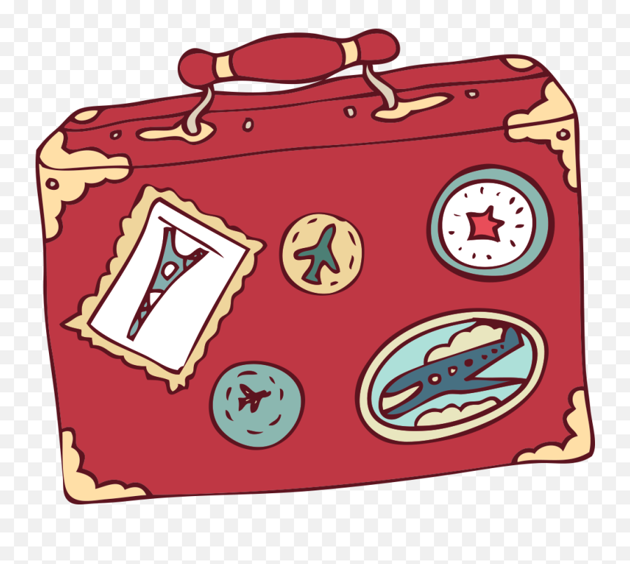 Library Of Cartoon Suitcase Jpg Free Stock Png Files - Cartoon Suitcase Emoji,Suitcase Clipart