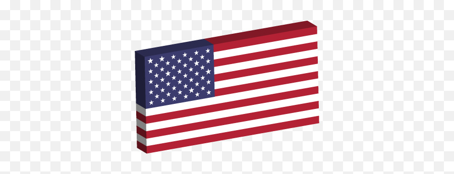 Vector Country Flag Of The United States Of America - 3d Emoji,American Flag Vector Png