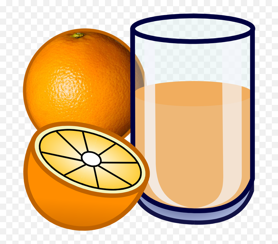 Carton Of Orange Juice Clipart Picture - Cartoon Orange Cocktail Emoji,Juice Clipart