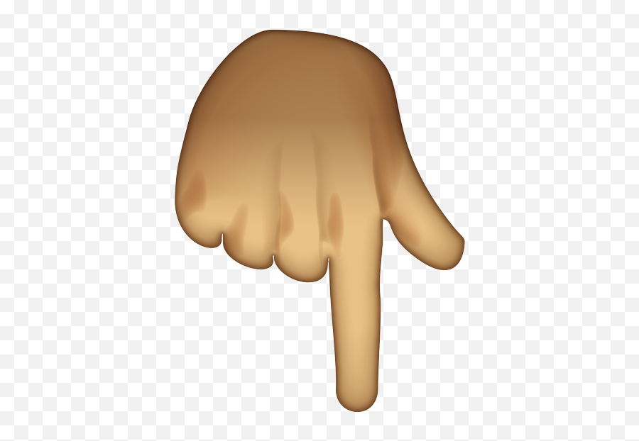 Pointing Finger Emoji Down,Finger Point Png
