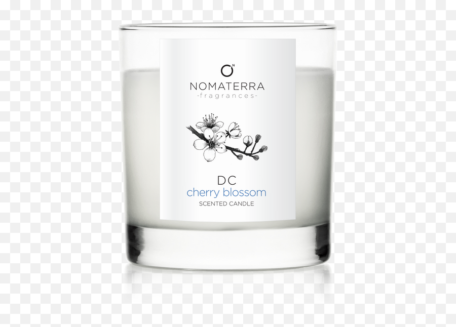 Dc - Cherry Blossom Handpoured Soy Candle 9 Oz U2013 Nomaterra Emoji,Magnolia Clipart Black And White