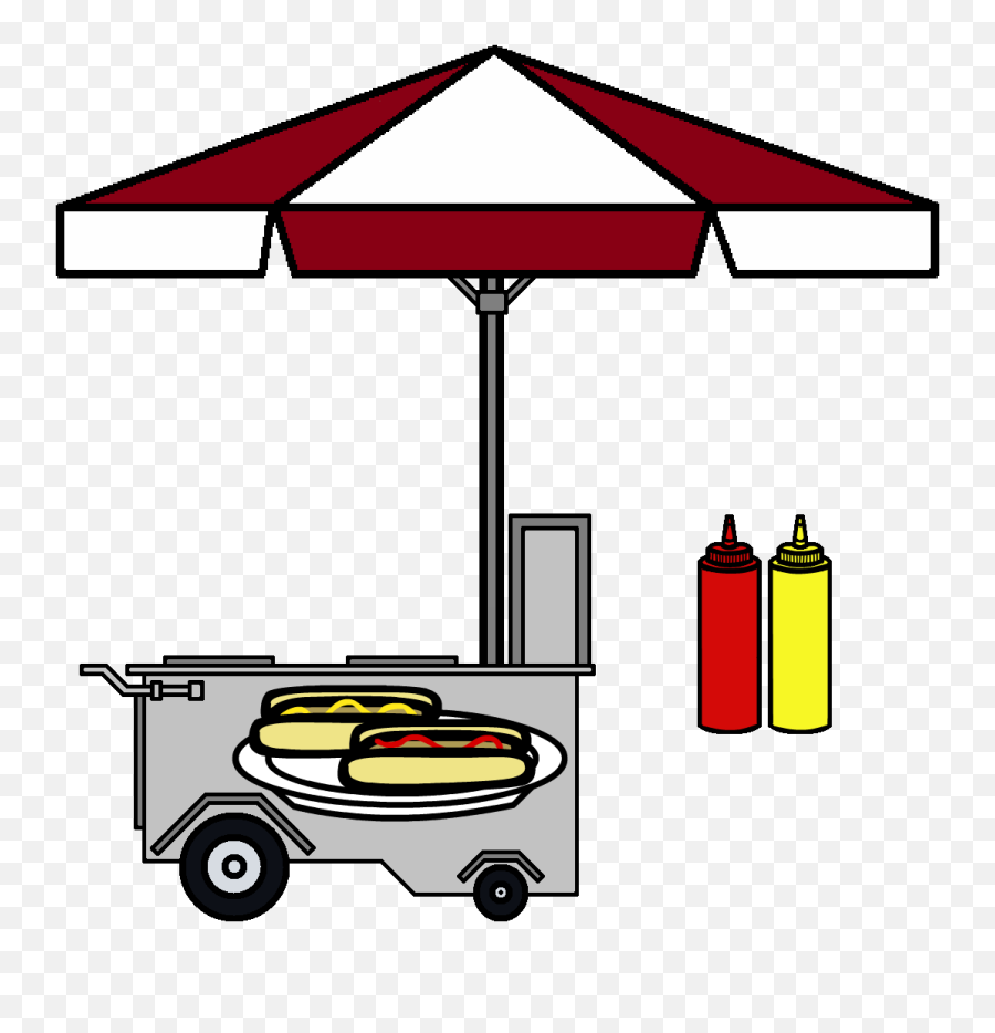 Download Clipart Free Stock Hot Dog Stand Clipart - Hot Dog Hot Dog Cart Clipart Emoji,Hot Dog Clipart