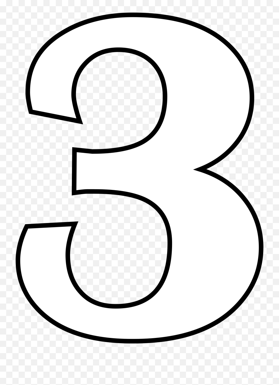 3 Number Png Transparent Images - Molde Do Numero 3 Emoji,3 Png