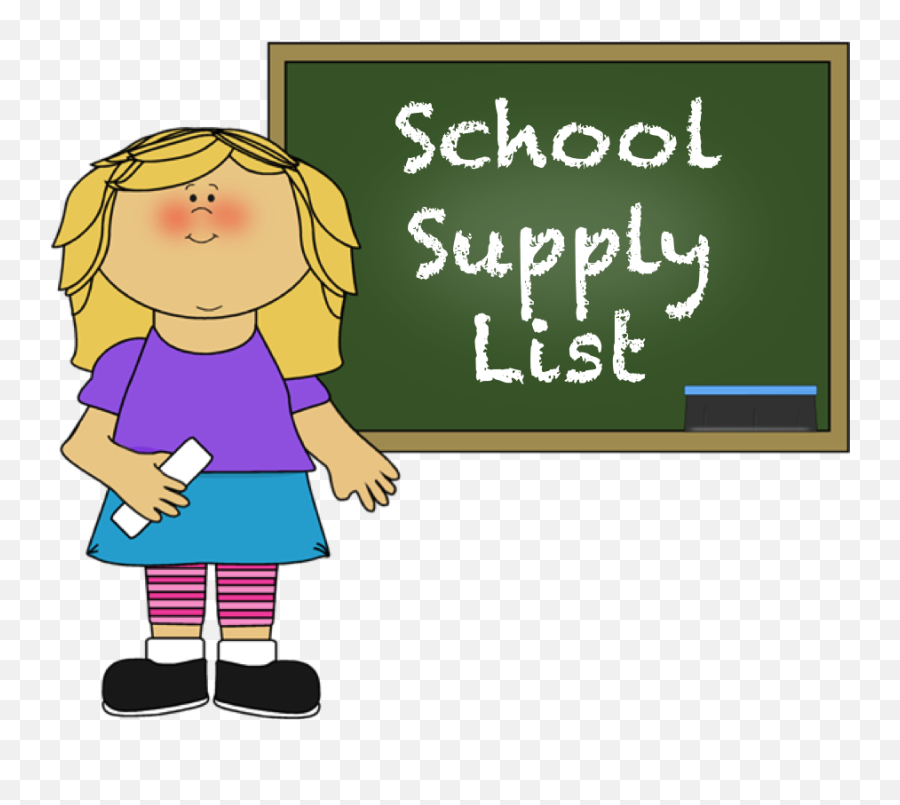 School Supply List - School Choices Transparent Cartoon Clip Art Emoji,School Supplies Clipart