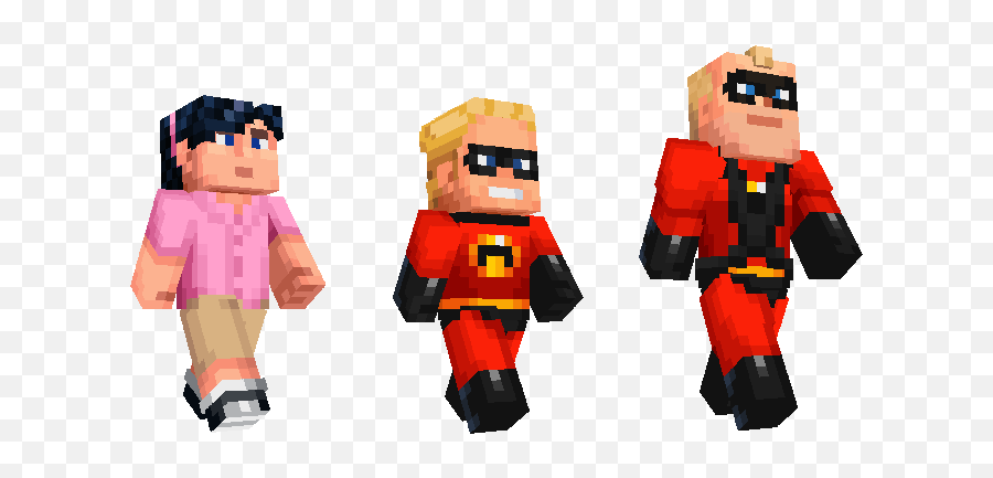The Incredibles Skin Pack Out Now Minecraft - Incredibles Dash Minecraft Emoji,Incredibles Logo