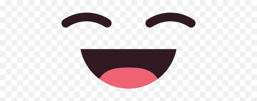 Simple Laughing Emoticon Face - Rosto Feliz Desenho Png Emoji,Laughing Png
