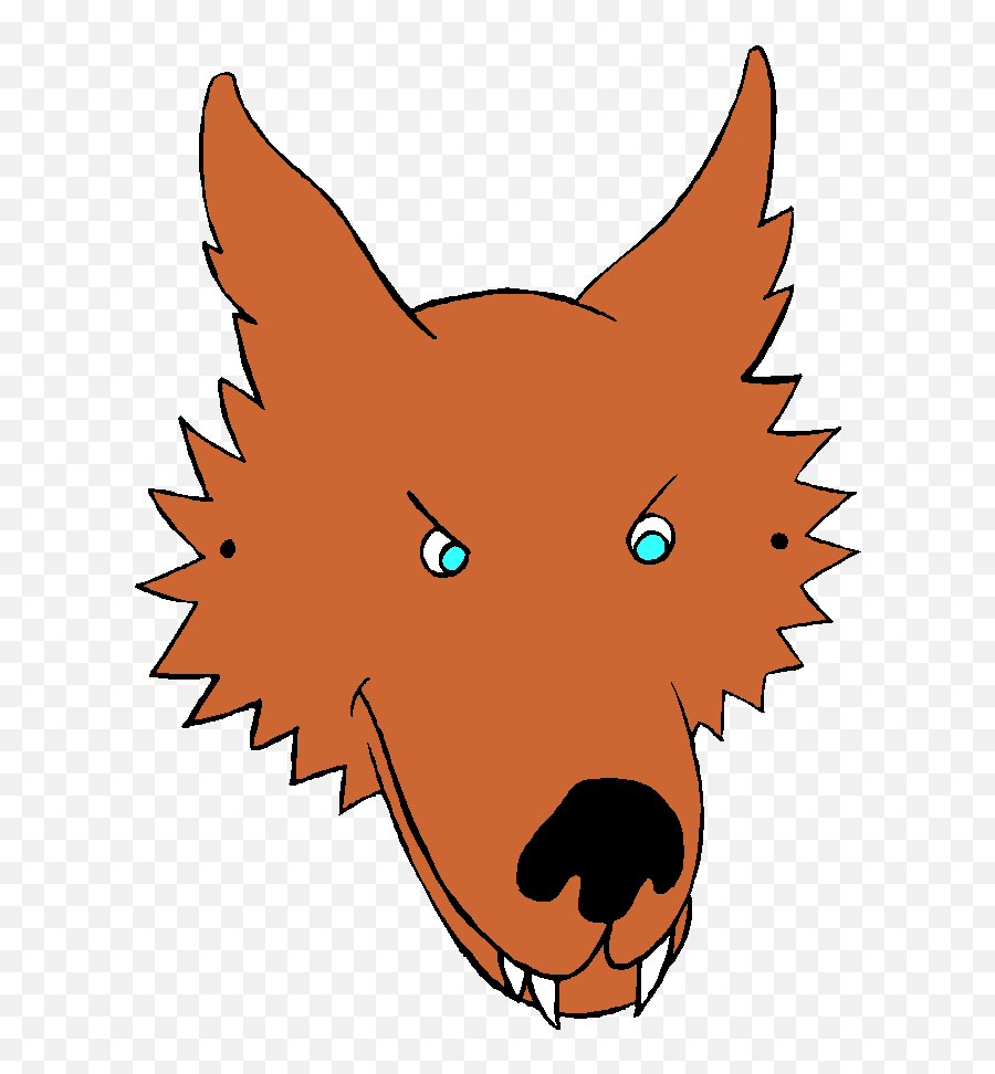 Wolf Clipart Wolf Mask - Simple Drawing Of Big Bad Wolf Emoji,Wolf Clipart