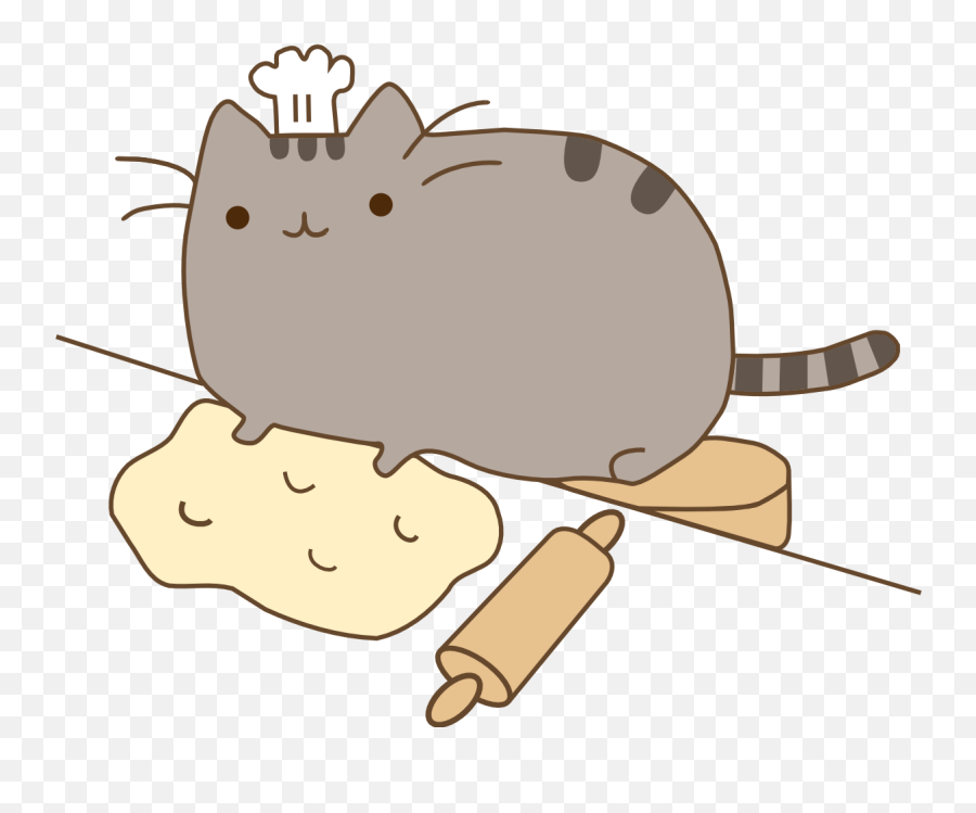 Free Download Pusheen The Cat Background Images Pictures - Cooking Cat Cartoon Emoji,Pusheen Transparent Background