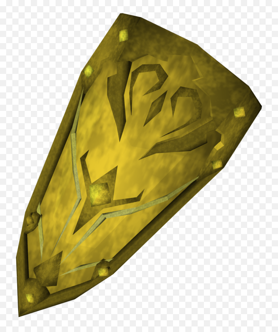 Gold Shield Png - Runescape Rune Kiteshield Emoji,Gold Shield Png