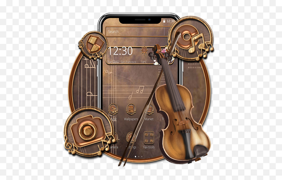 Violin Theme U2013 Applications Sur Google Play - Baroque Violin Emoji,Violin Transparent Background