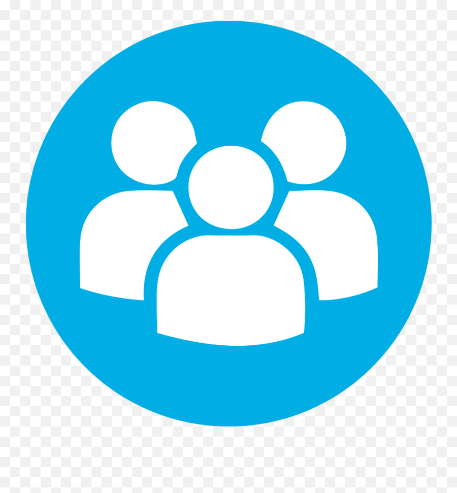 People Icon Blue Png - Multi User Logo White Emoji,People Icon Png