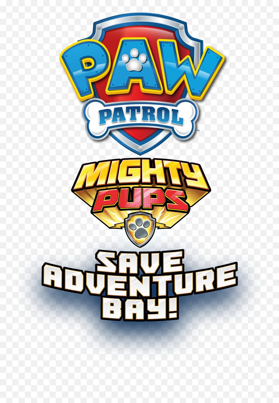Paw Patrol Mighty Pups Save Adventure Bay - Outright Games Paw Patrol Mighty Pups Save Adventure Bay Logo Emoji,Gamestop Logo