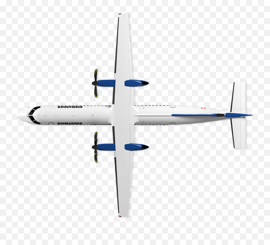 Q Series Plane Transparent Png - Bombardier Q400 Top View Emoji,Plane Transparent